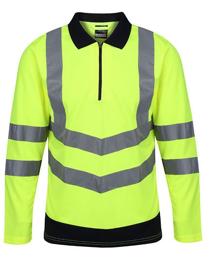 Regatta High Visibility - Pro Hi-Vis Long Sleeve Polo Shirt