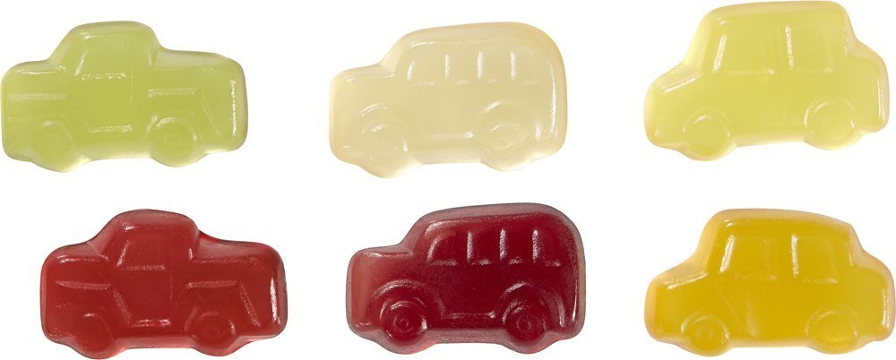Fruchtgummi-Standardformen 20 g, Nostalgie-Cars
