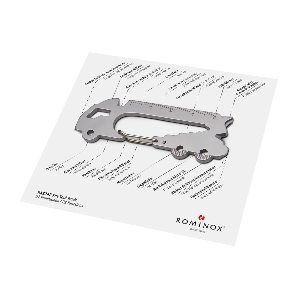 Geschenkartikel: ROMINOX® Key Tool Truck / LKW (22 Funktionen) im Motiv-Mäppchen Große Helden (Einzelhandel)