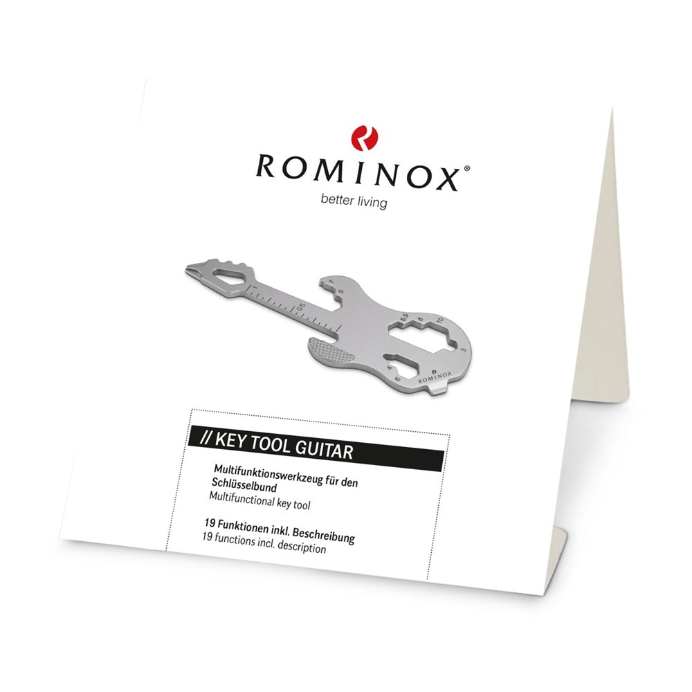 Geschenkartikel: ROMINOX® Key Tool Guitar / Gitarre (19 Funktionen) im Motiv-Mäppchen Super Dad