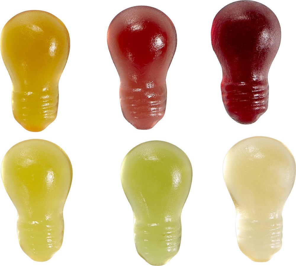 Fruchtgummi-Standardformen 20 g, Glühbirne