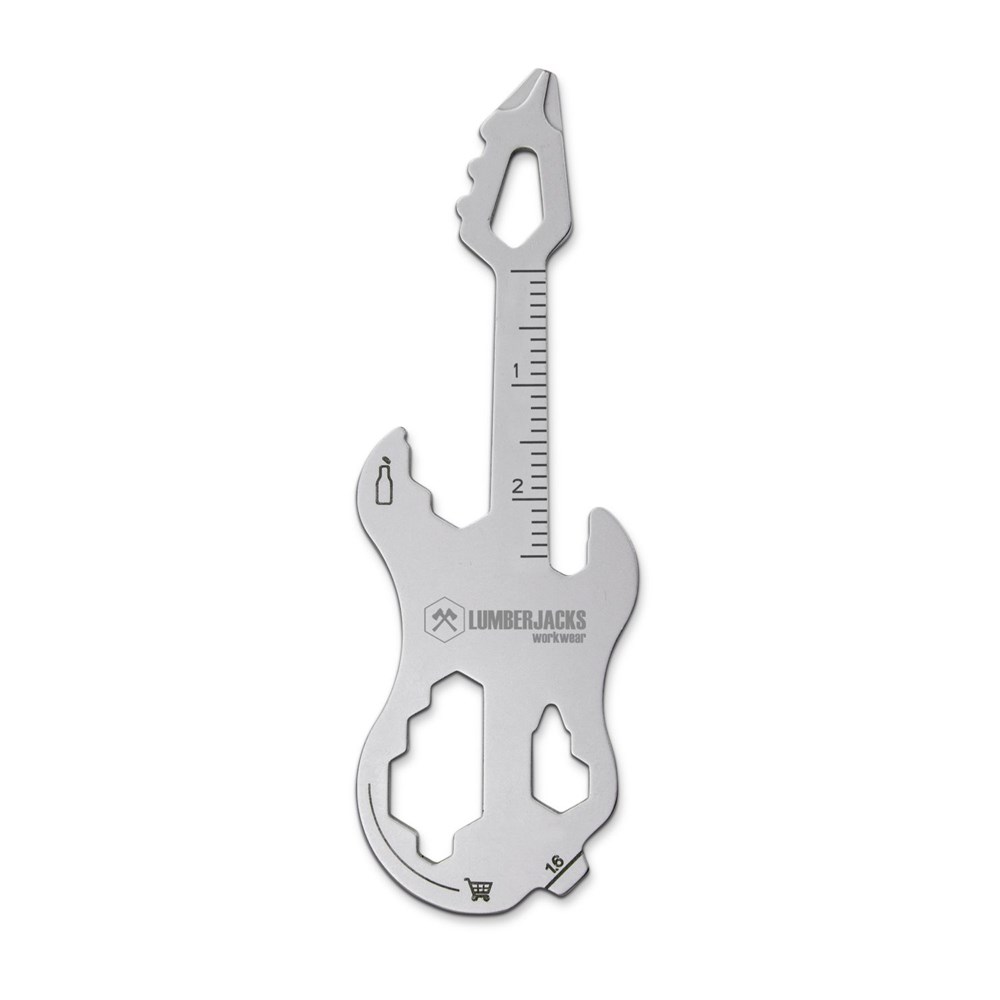 Geschenkartikel: ROMINOX® Key Tool Guitar / Gitarre (19 Funktionen) im Motiv-Mäppchen Werkzeug