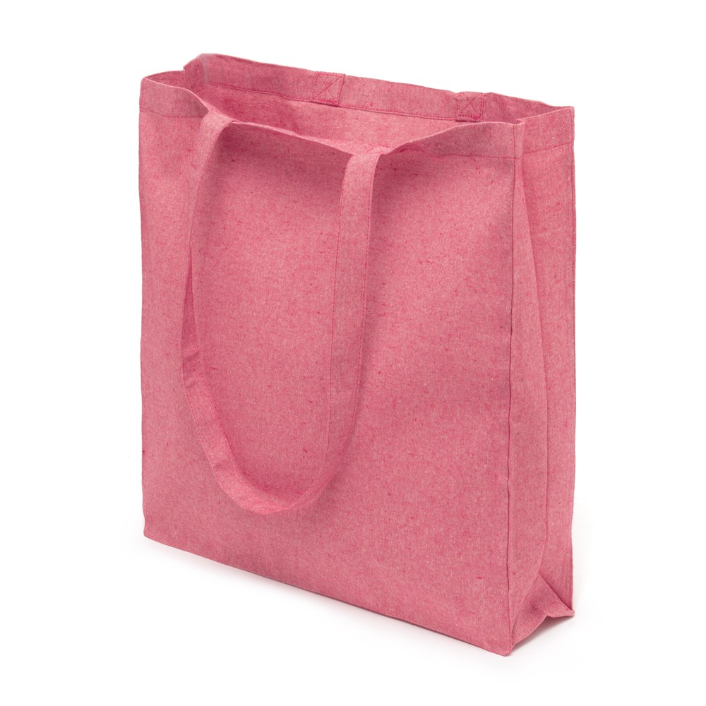 Classic Shopper Recycling Baumwolle lange Henkel Farbe Pink