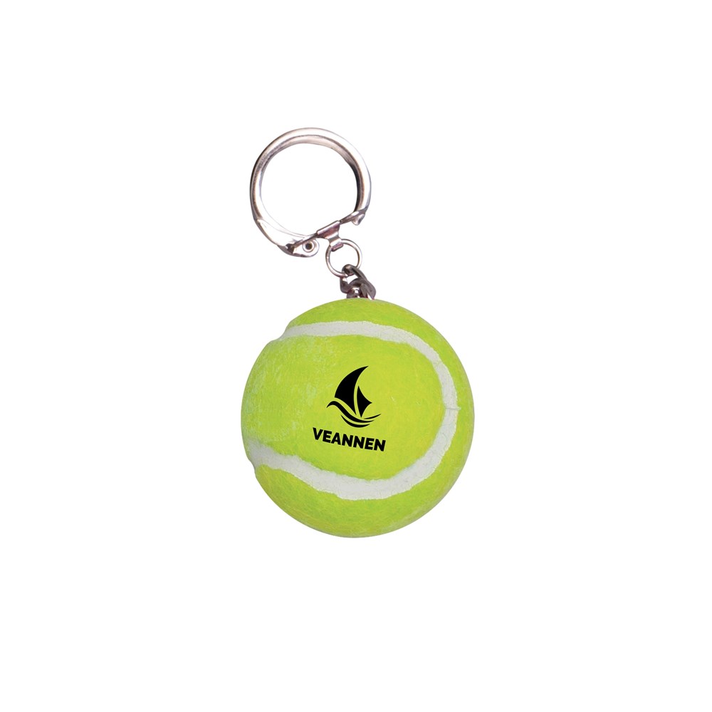 Tennisball-Schlüsselanhänger gelb