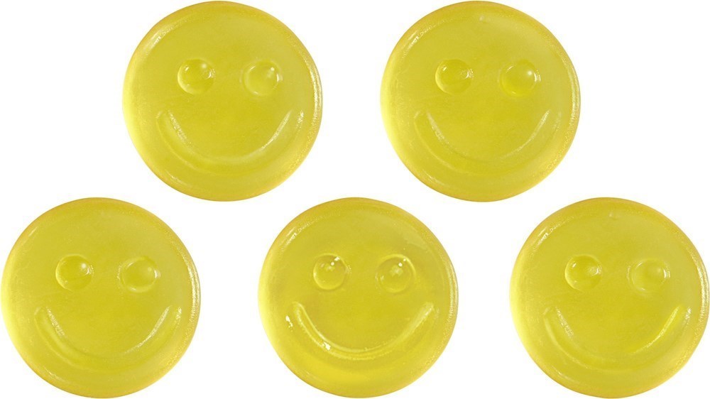 Fruchtgummi-Standardformen 15 g, Smilegummi (gelb)